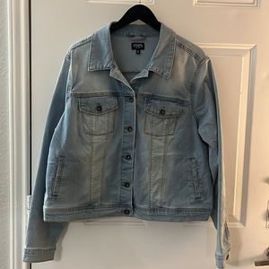 Chaps Denim women jacket blend cotton, polyester viscose and spandex plus sz xxl